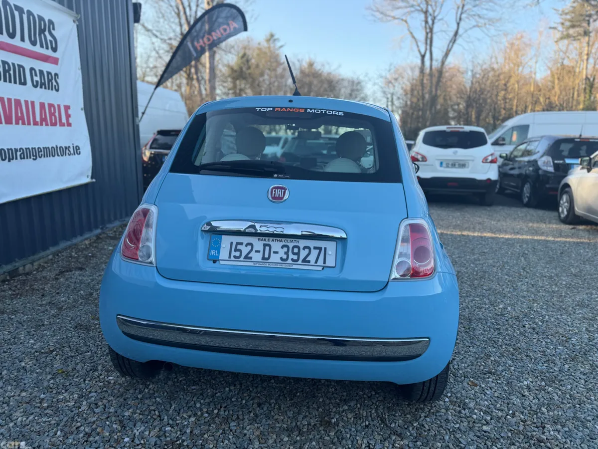 Fiat 500 Hatchback, Petrol, 2015, Blue