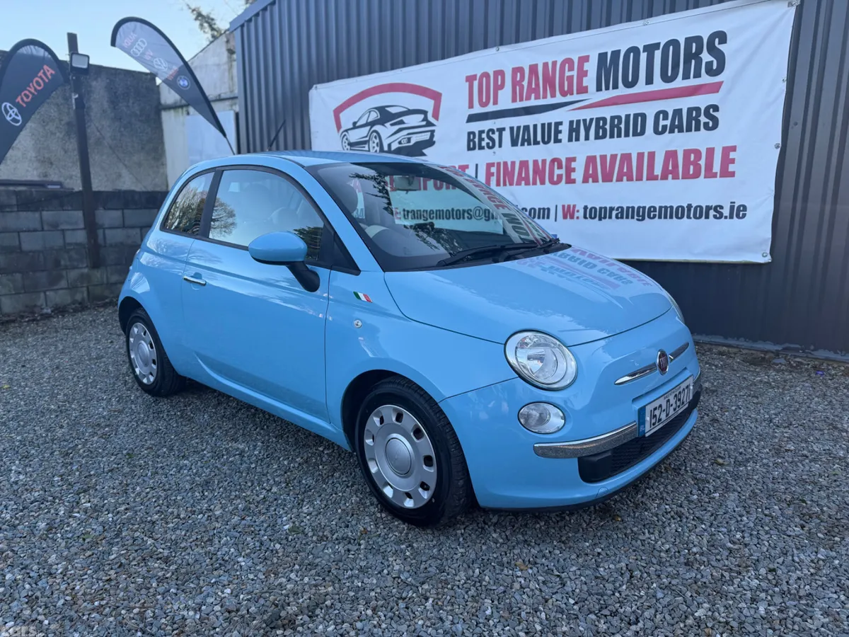 Fiat 500 Hatchback, Petrol, 2015, Blue