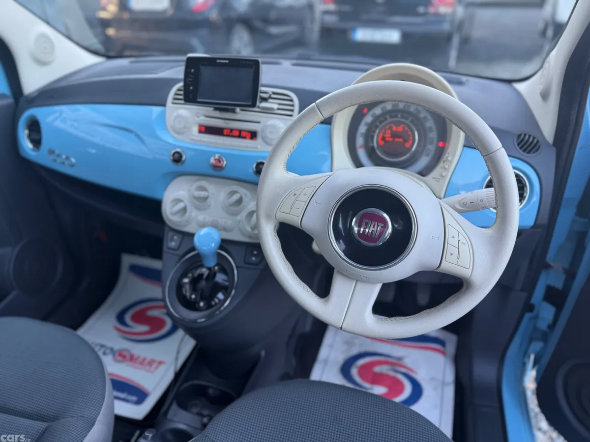 Fiat 500 Hatchback, Petrol, 2015, Blue