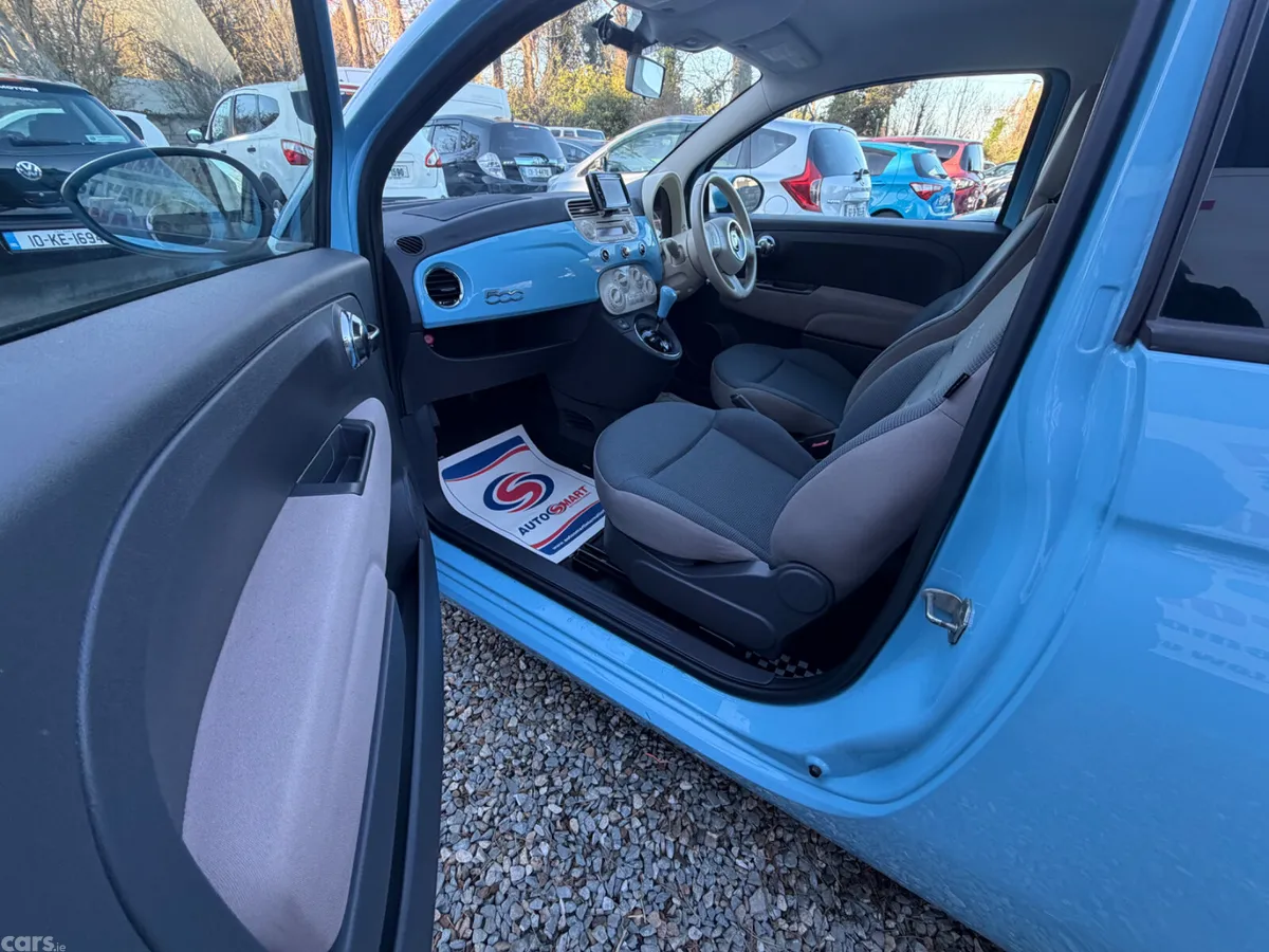 Fiat 500 Hatchback, Petrol, 2015, Blue