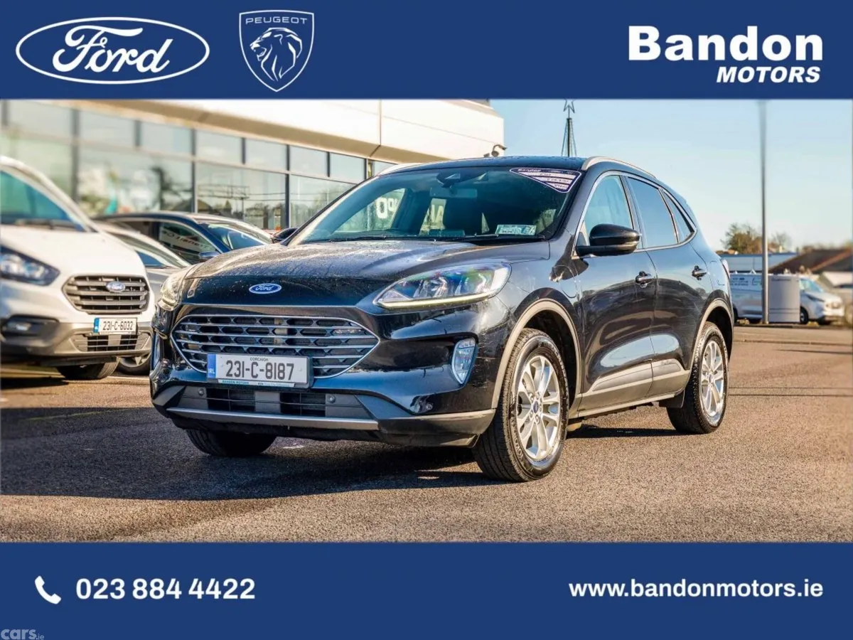 Ford Kuga SUV, Petrol Plug-in Hybrid, 2023, Black