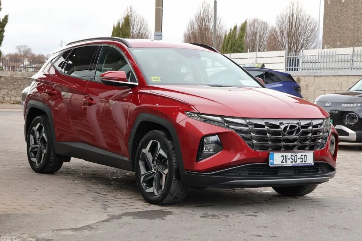Hyundai Tucson SUV, Petrol Hybrid, 2021, Red