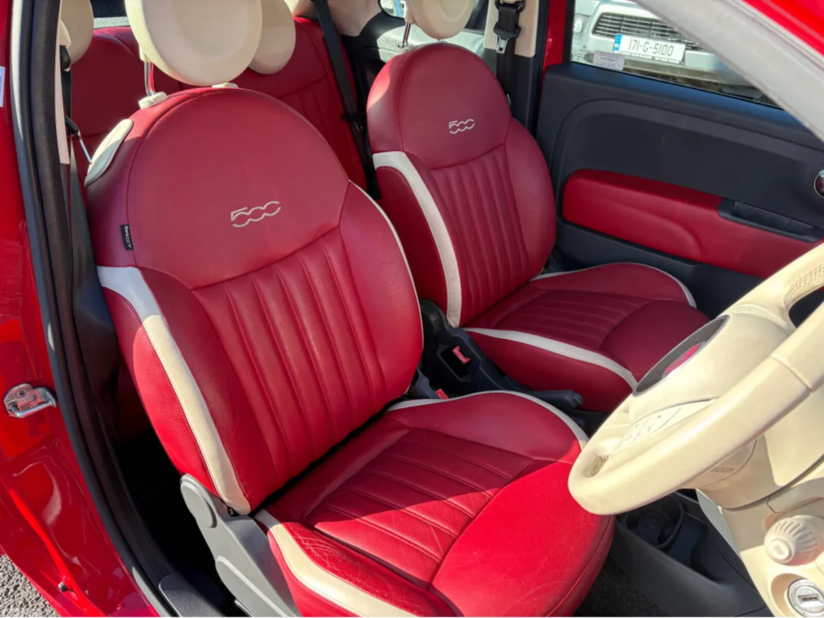 Fiat 500 Hatchback, Petrol, 2015, Red