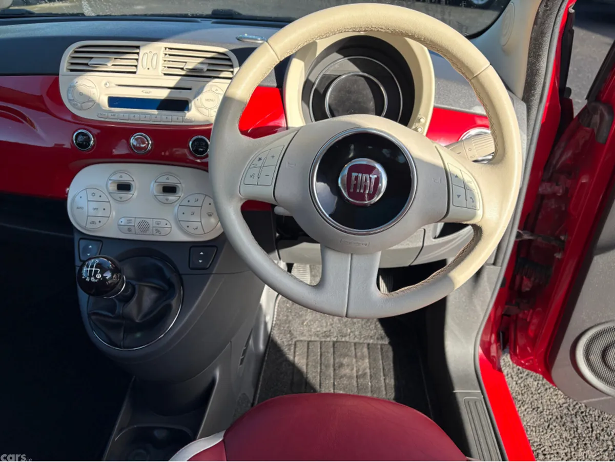 Fiat 500 Hatchback, Petrol, 2015, Red