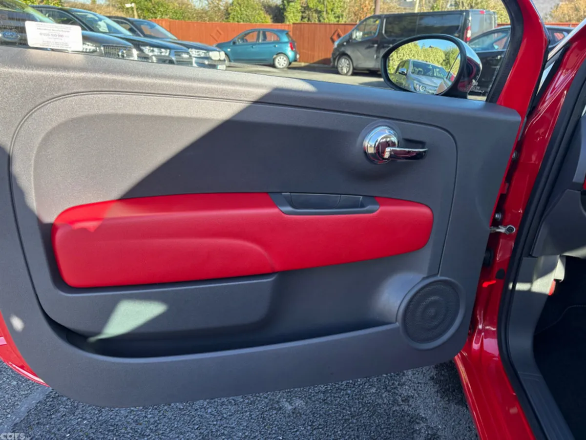 Fiat 500 Hatchback, Petrol, 2015, Red