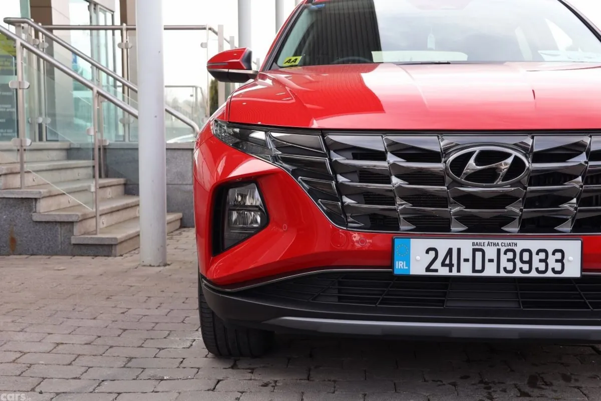 Hyundai Tucson SUV, Petrol Hybrid, 2024, Red