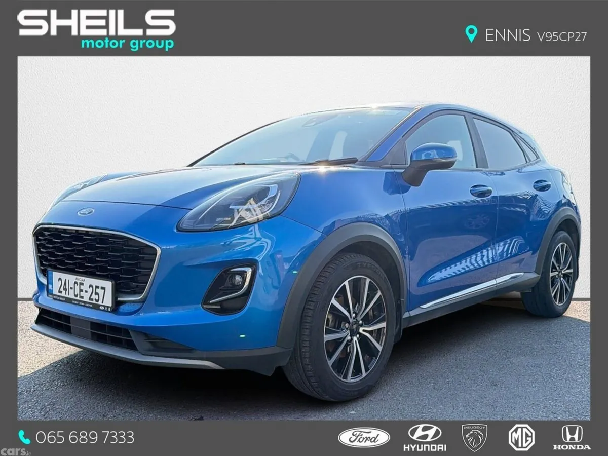 Ford Puma SUV, Petrol Hybrid, 2024, Blue