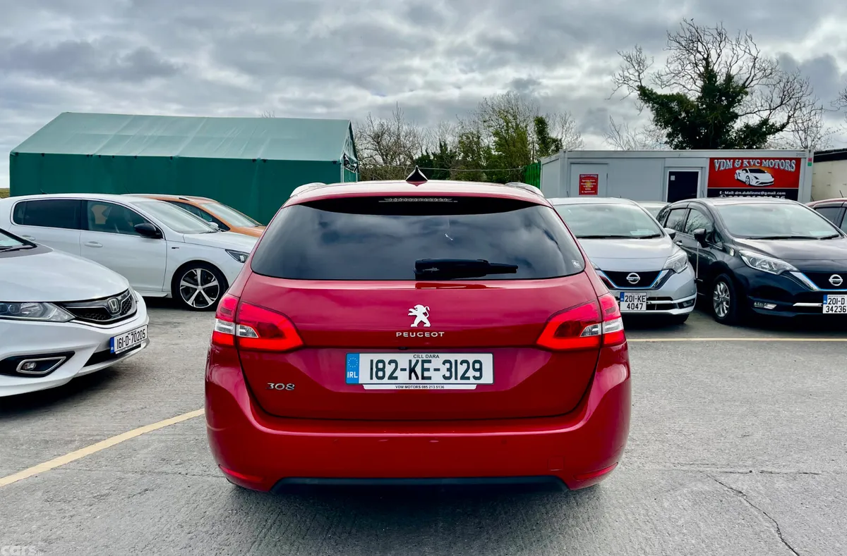 Peugeot 308 Estate, Diesel, 2018, Red