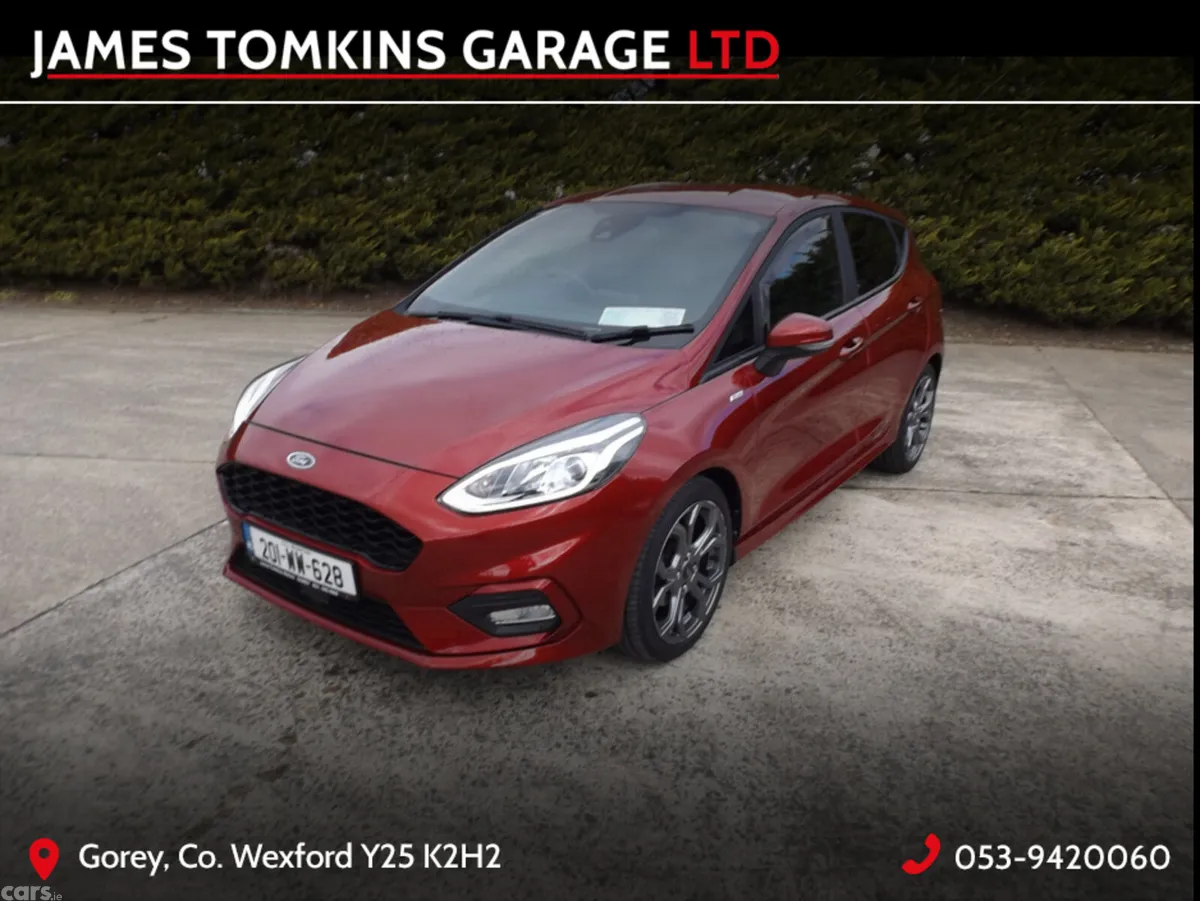 Ford Fiesta Hatchback, Petrol, 2020, Red