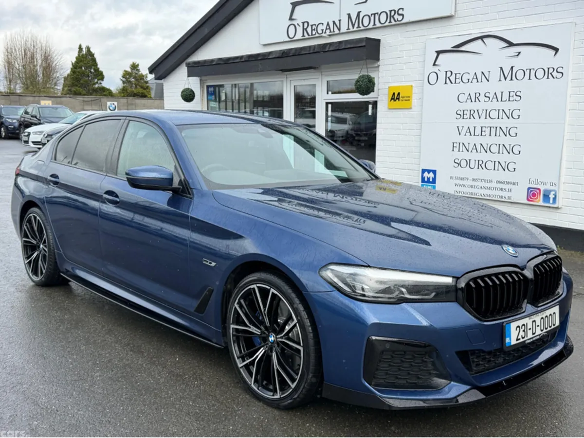 BMW 5-Series Saloon, Petrol Plug-in Hybrid, 2023, Blue
