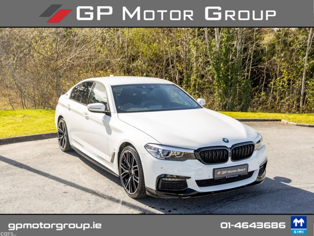 BMW 5-Series Saloon, Petrol Plug-in Hybrid, 2018, White