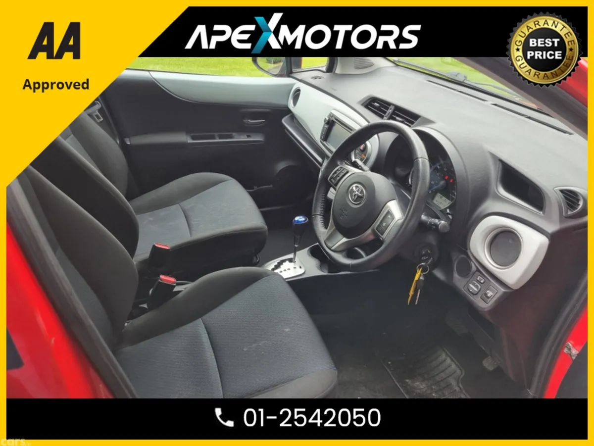 Toyota Yaris Hatchback, Petrol Hybrid, 2014, Red