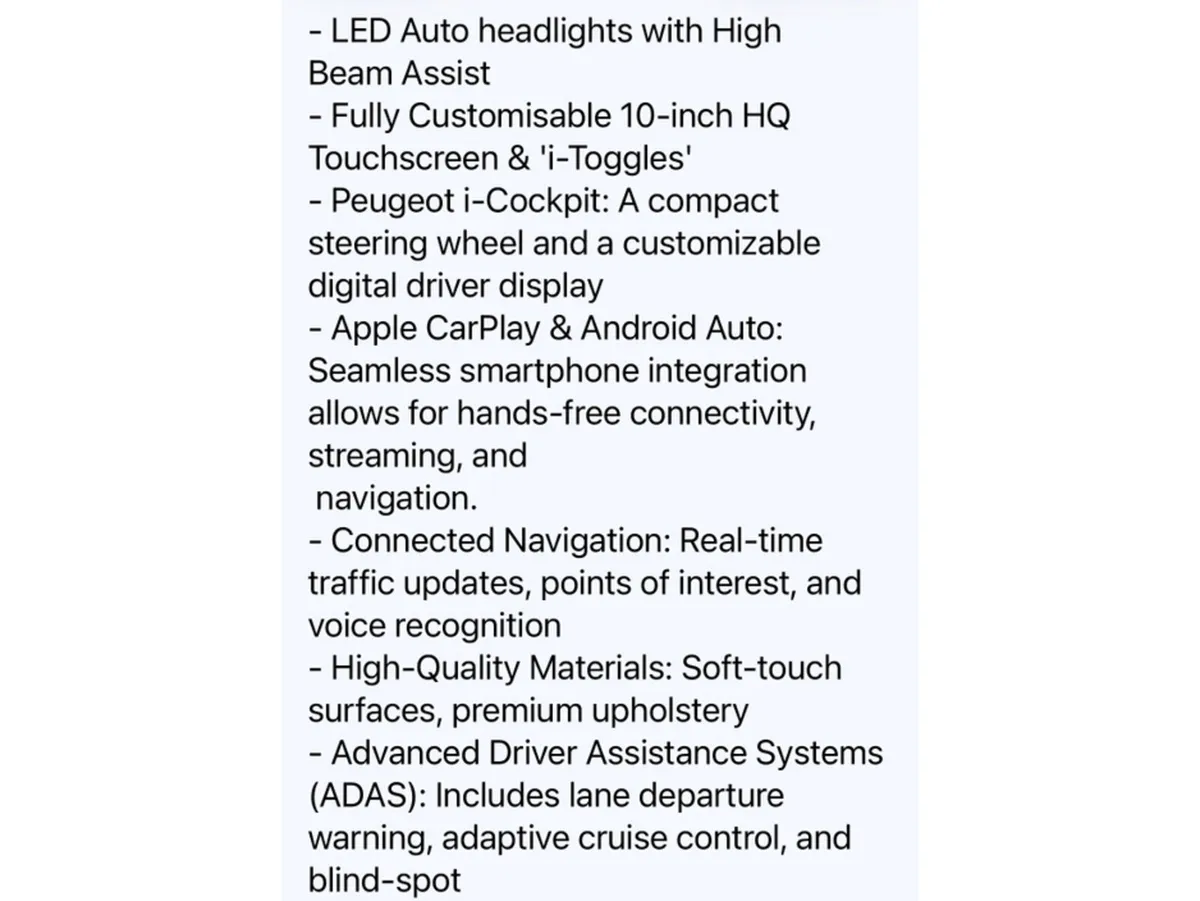 Peugeot 308 Hatchback, Diesel, 2023, Red