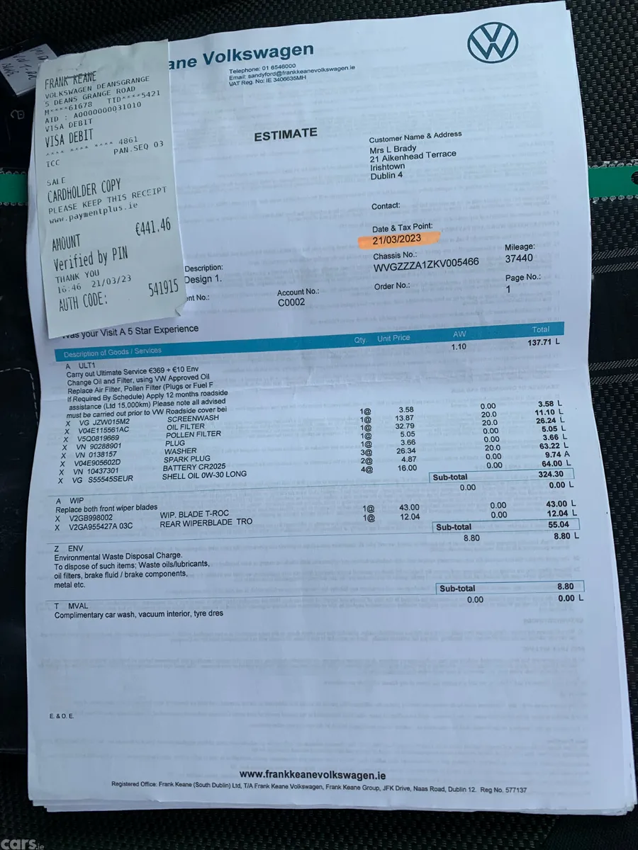 Volkswagen T-Roc SUV, Petrol, 2019, Blue