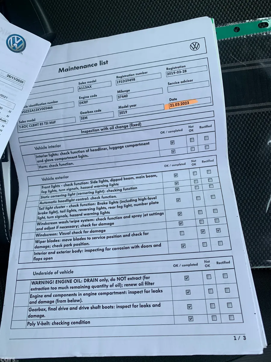 Volkswagen T-Roc SUV, Petrol, 2019, Blue