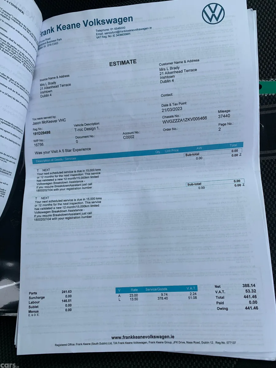 Volkswagen T-Roc SUV, Petrol, 2019, Blue