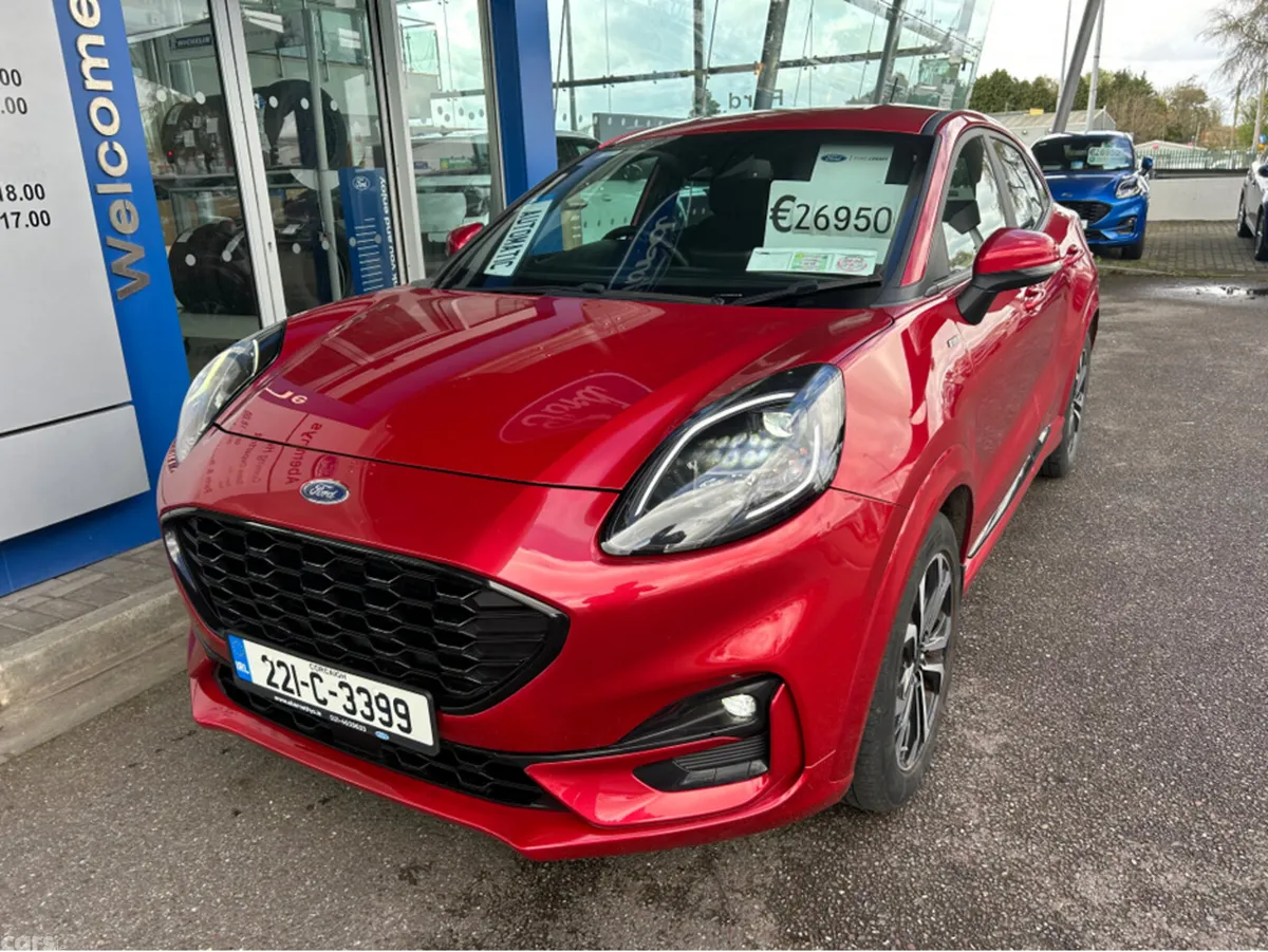 Ford Puma MPV, Petrol Hybrid, 2022, Red