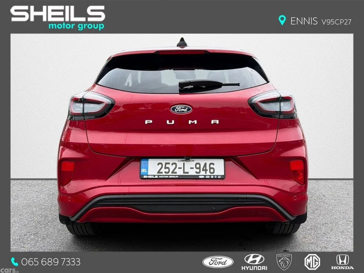 Ford Puma SUV, Electric, 2025, Red