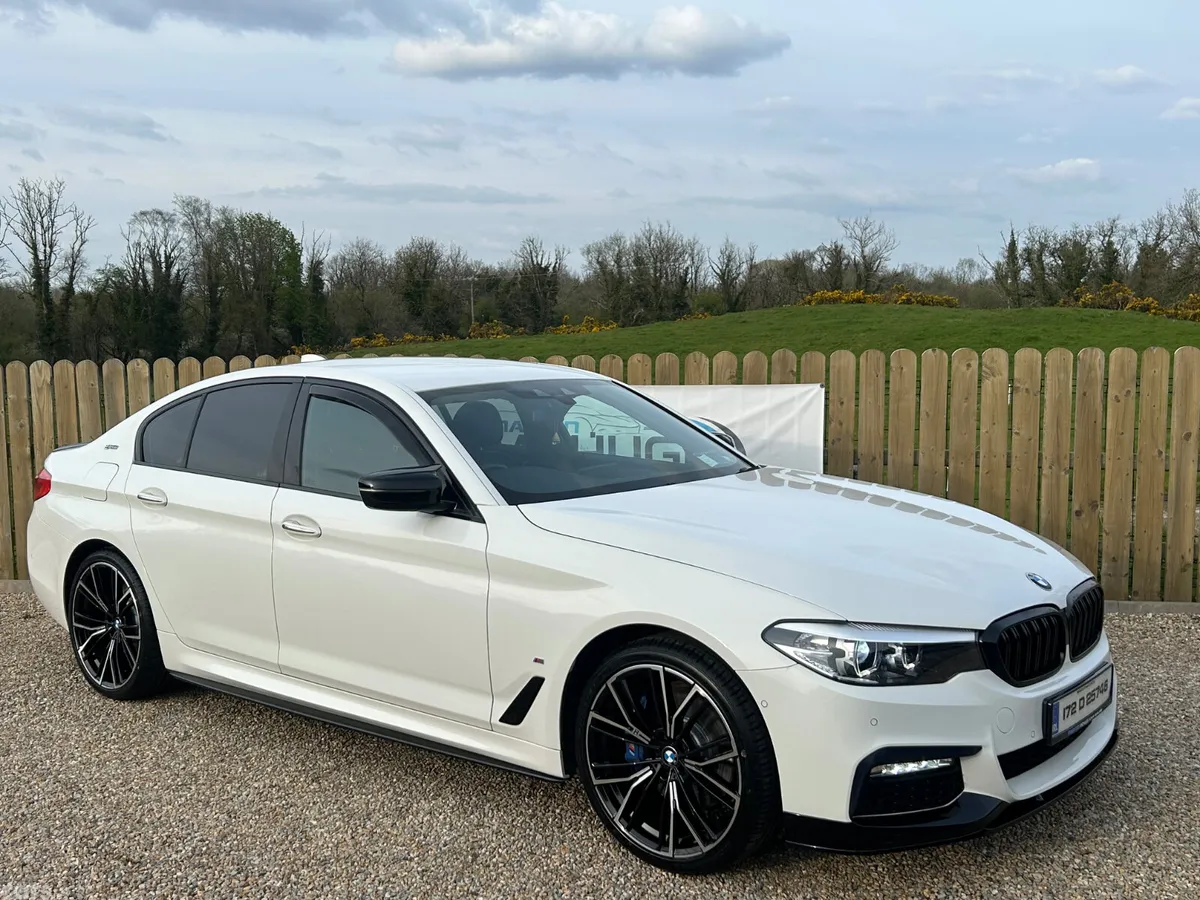 BMW 5-Series Saloon, Petrol Plug-in Hybrid, 2017, White