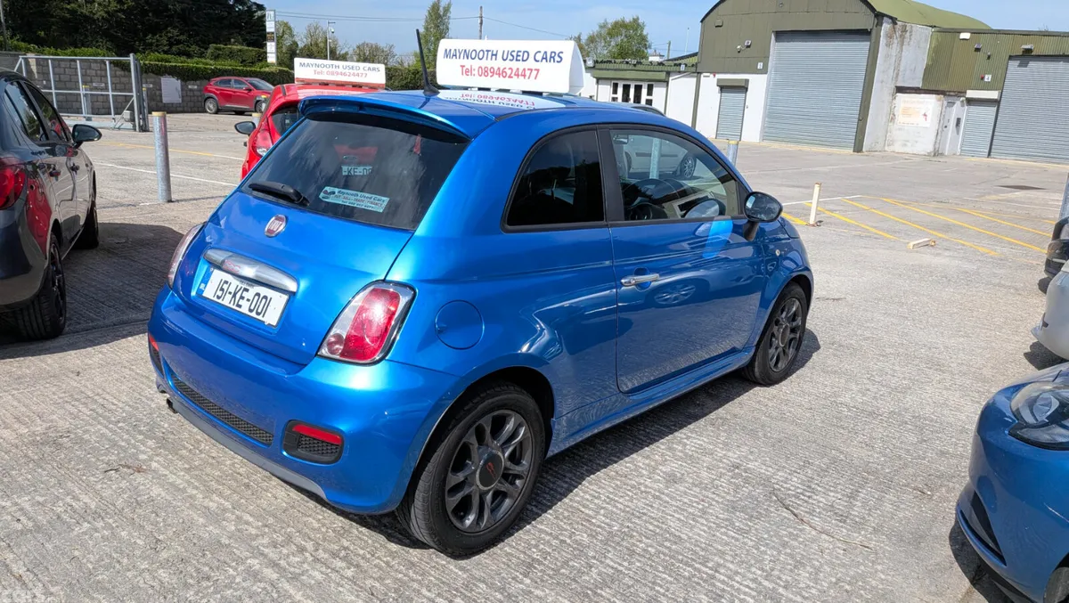 Fiat 500 Hatchback, Petrol, 2015, Blue