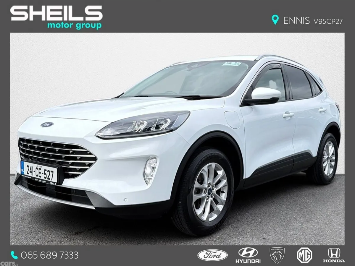 Ford Kuga SUV, Petrol Plug-in Hybrid, 2024, White