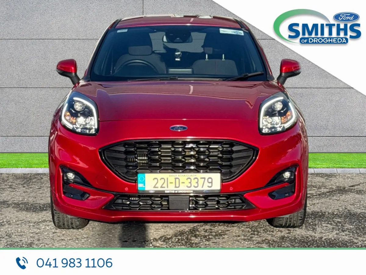 Ford Puma MPV, Petrol Hybrid, 2022, Red