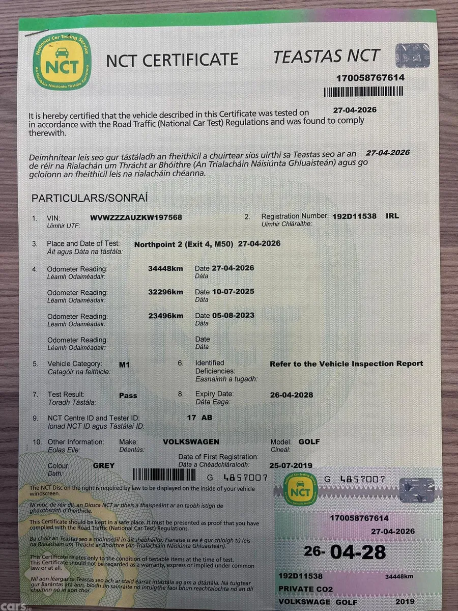 Volkswagen Golf Estate, Petrol, 2019, Grey