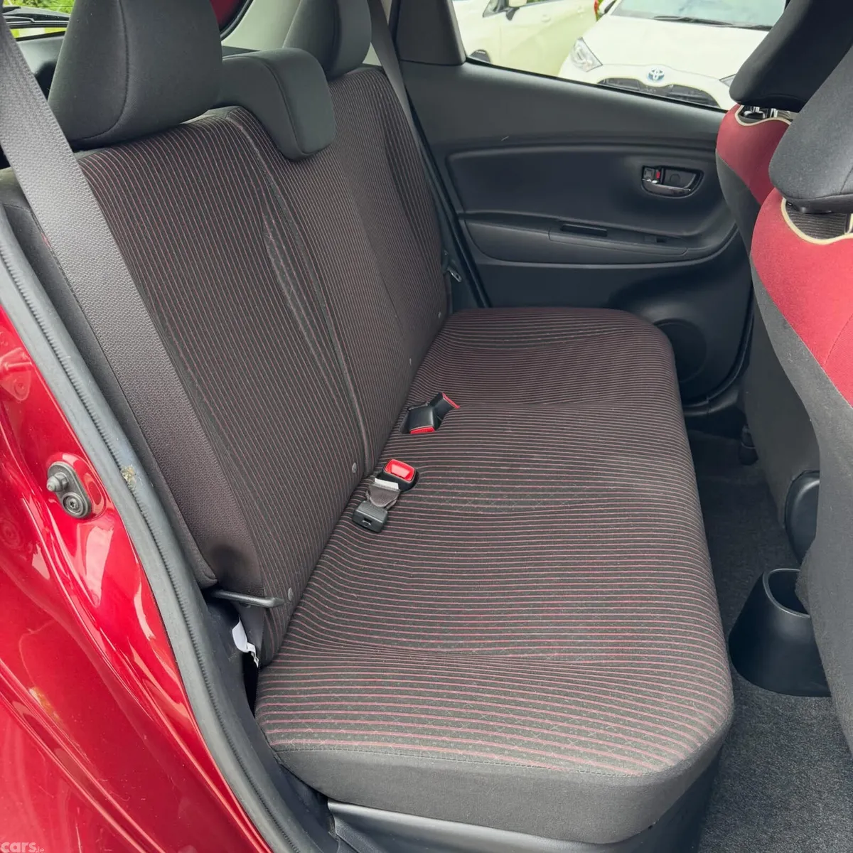 Toyota Vitz Hatchback, Petrol Hybrid, 2018, Red