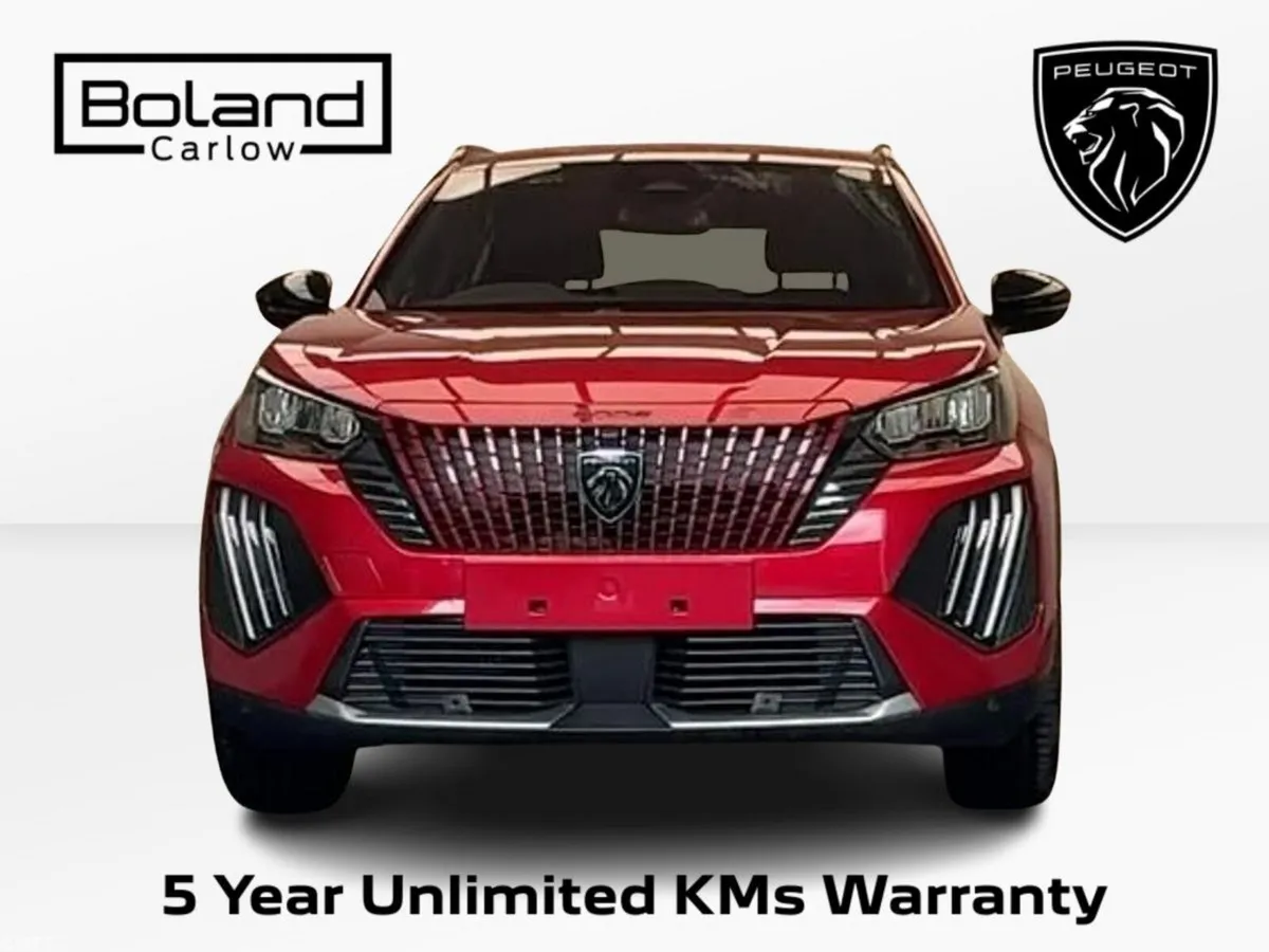 Peugeot 2008 SUV, Petrol Hybrid, 2026, Red