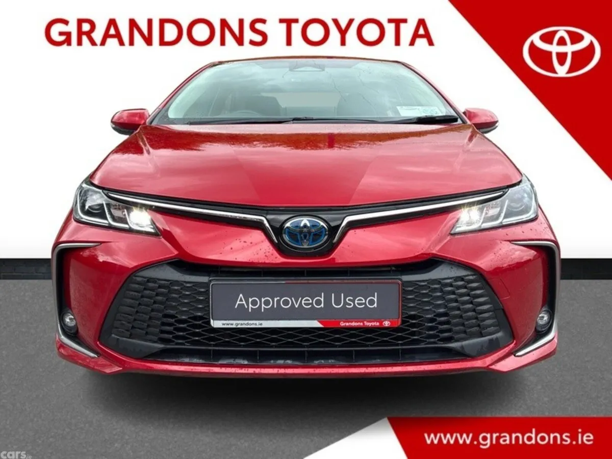 Toyota Corolla Saloon, Petrol Hybrid, 2023, Red