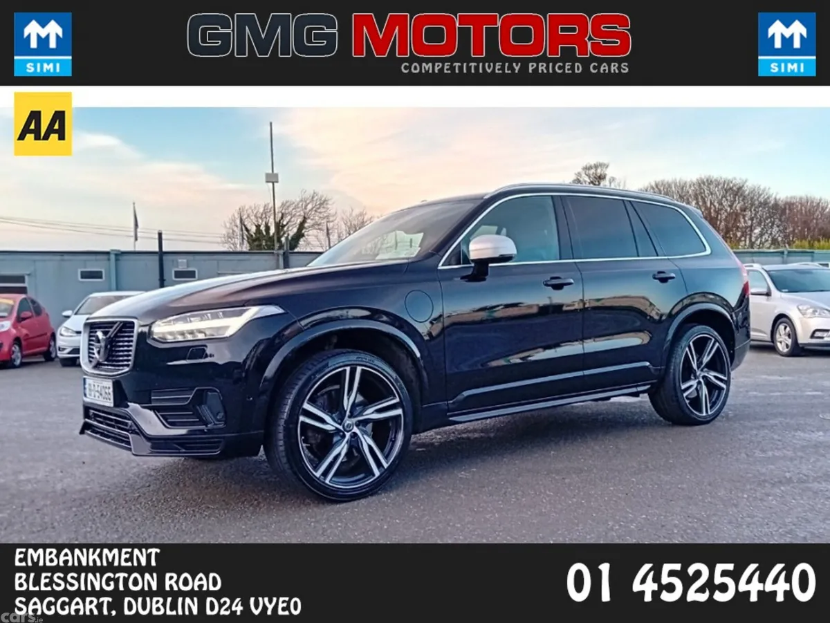 Volvo XC90 Estate, Petrol Plug-in Hybrid, 2018, Black