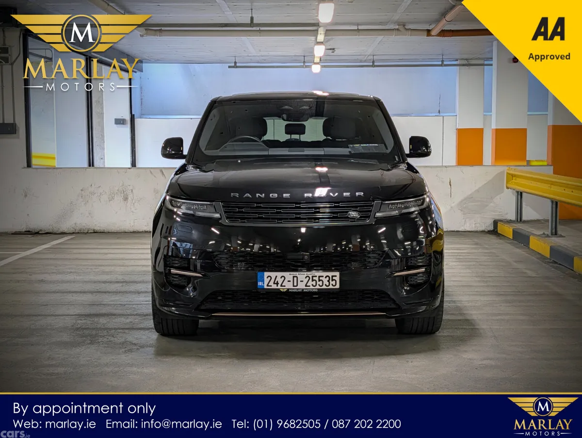 Land Rover Range Rover Sport SUV, Petrol Plug-in Hybrid, 2024, Black
