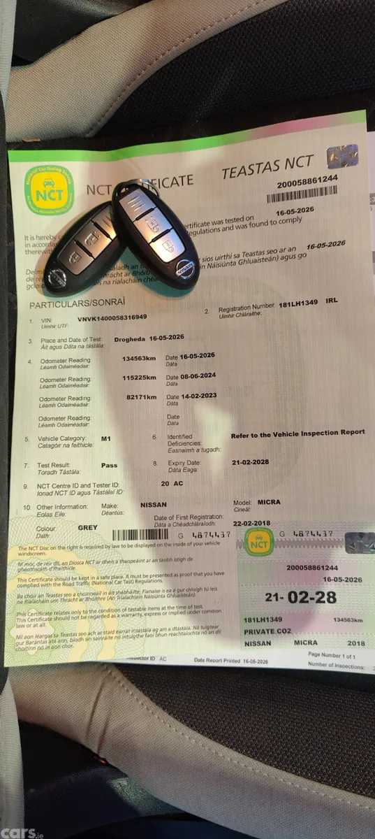 Nissan Micra Hatchback, Petrol, 2018, Grey