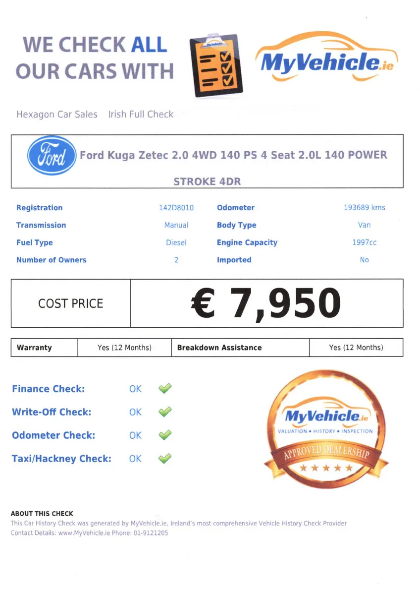 Ford Kuga SUV, Diesel, 2014, Grey
