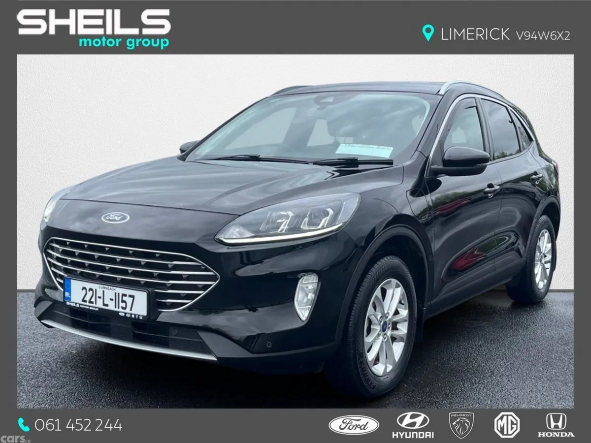 Ford Kuga SUV, Petrol Hybrid, 2022, Black
