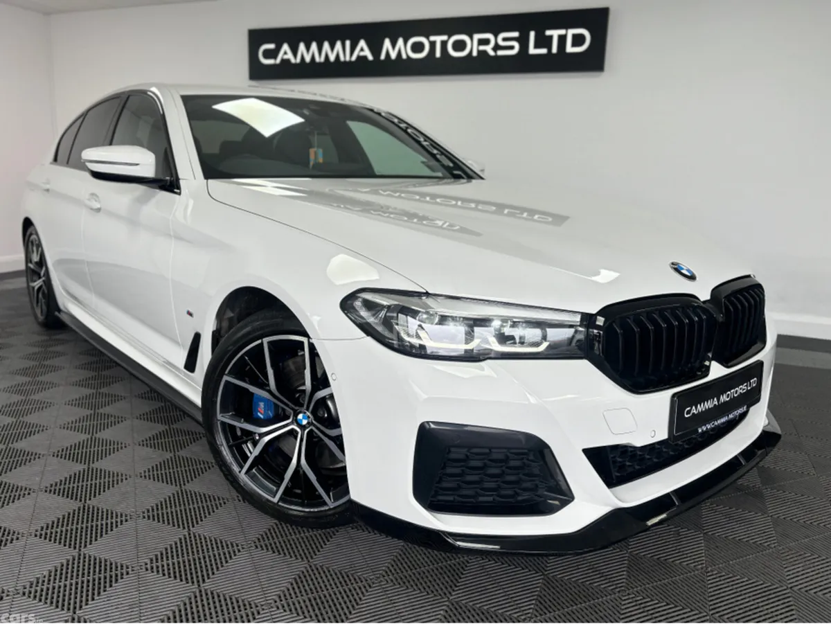 BMW 5-Series Saloon, Petrol Plug-in Hybrid, 2021, White