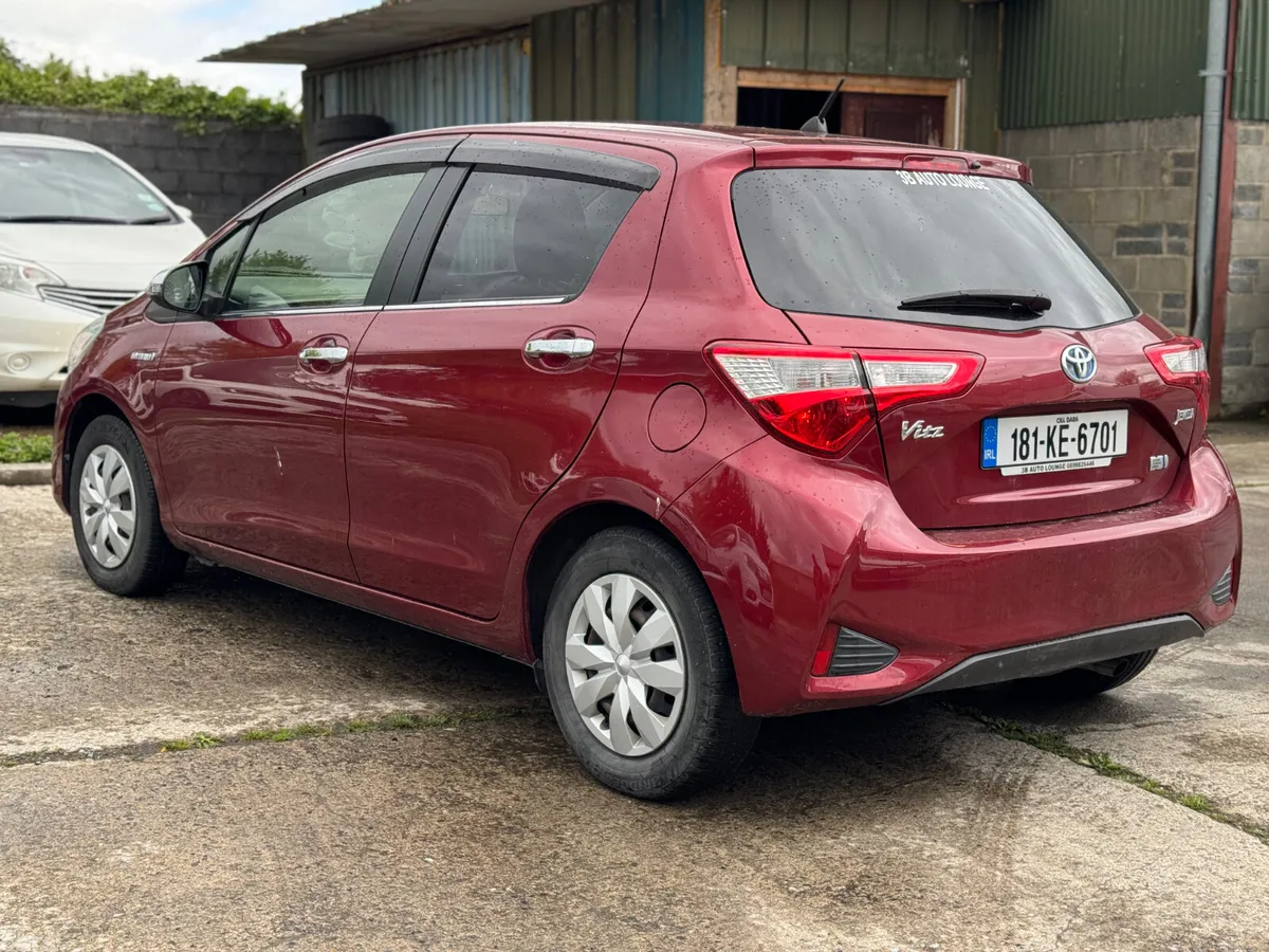 Toyota Vitz Hatchback, Petrol Hybrid, 2018, Red