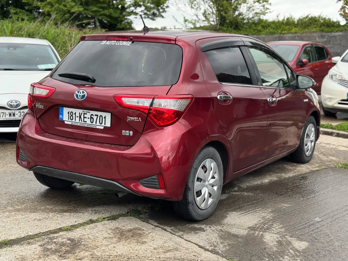 Toyota Vitz Hatchback, Petrol Hybrid, 2018, Red