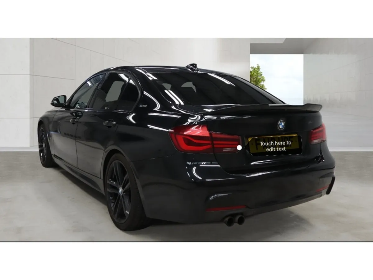 BMW 3-Series Saloon, Petrol Hybrid, 2018, Black