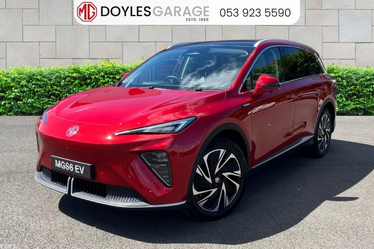 MG MGS6 SUV, Electric, 2027, Red