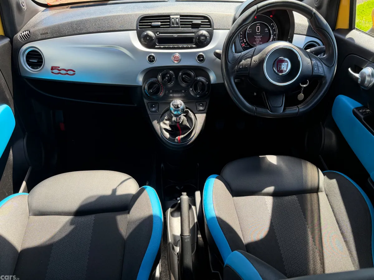 Fiat 500 Hatchback, Petrol, 2015, Yellow