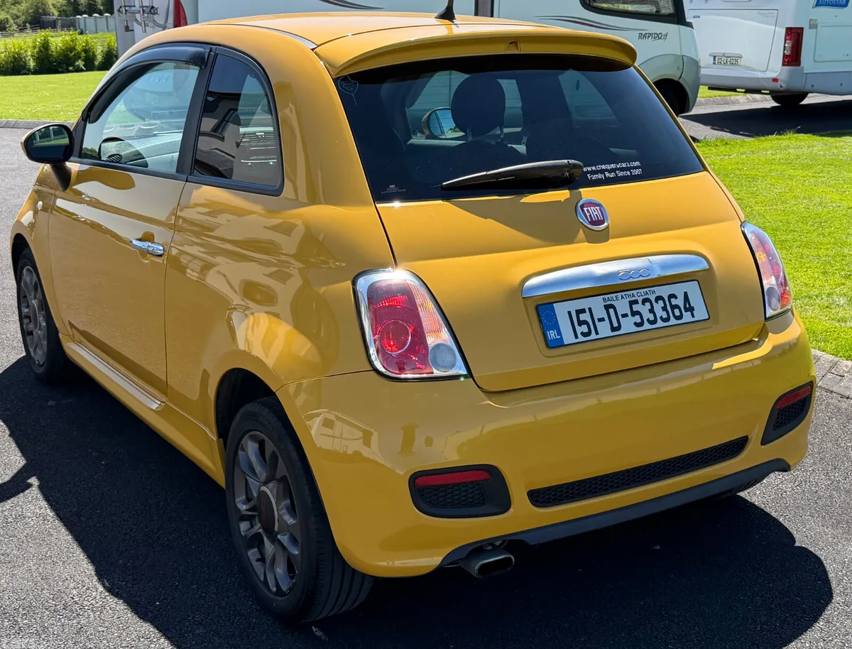 Fiat 500 Hatchback, Petrol, 2015, Yellow