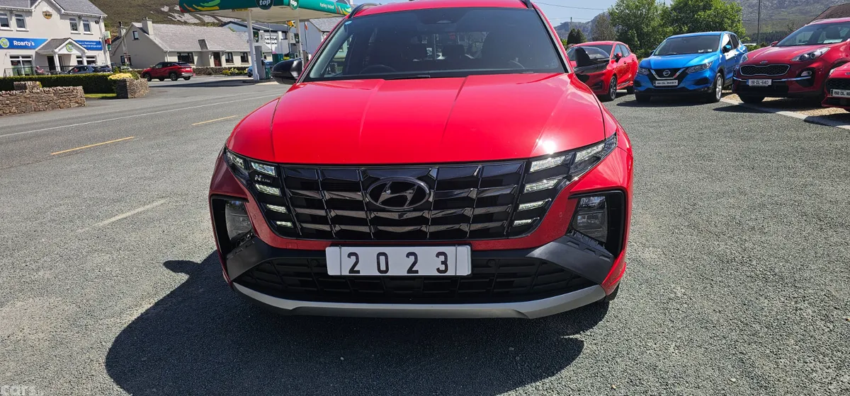Hyundai Tucson SUV, Petrol Hybrid, 2023, Red