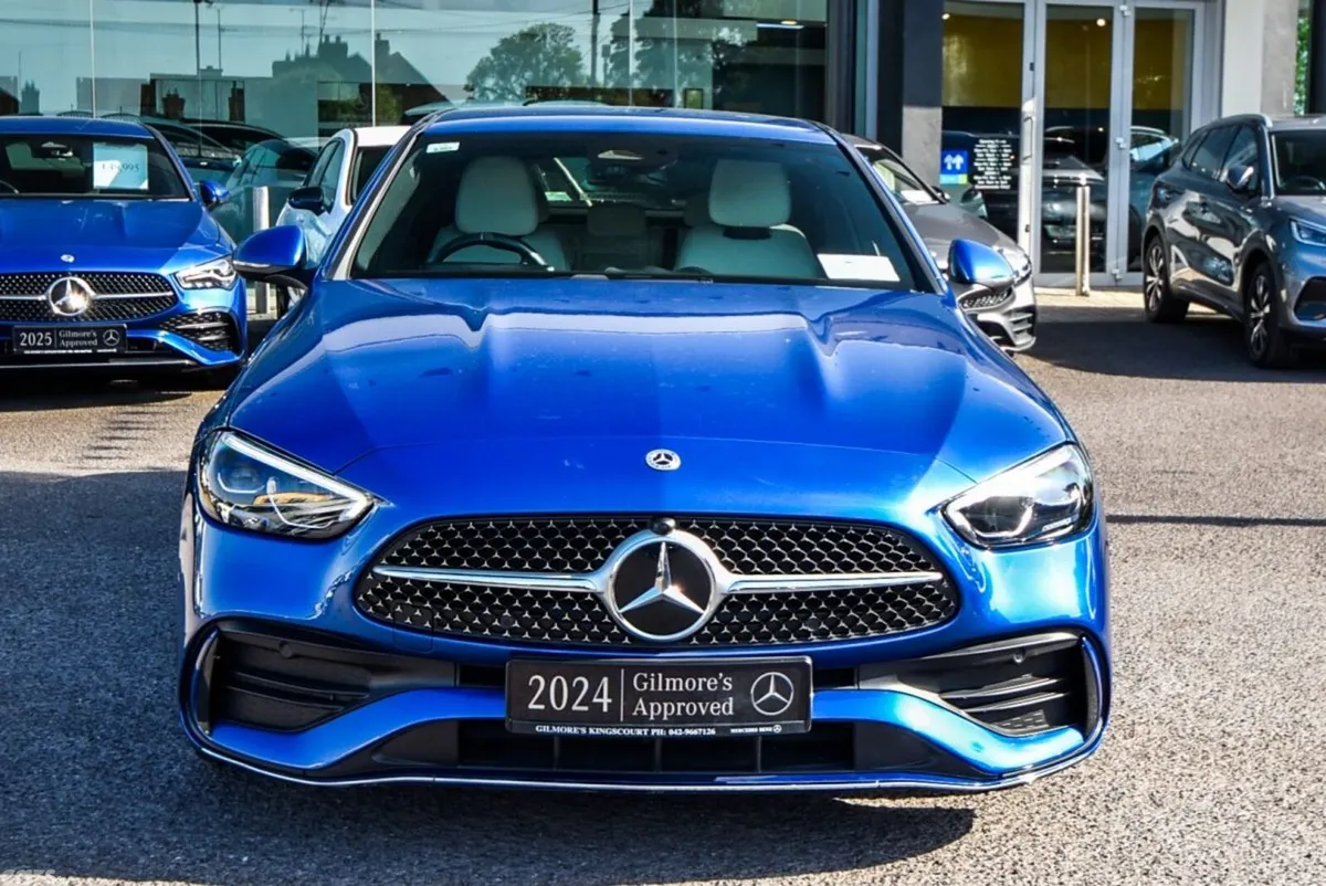 Mercedes-Benz C-Class Saloon, Diesel Hybrid, 2024, Blue