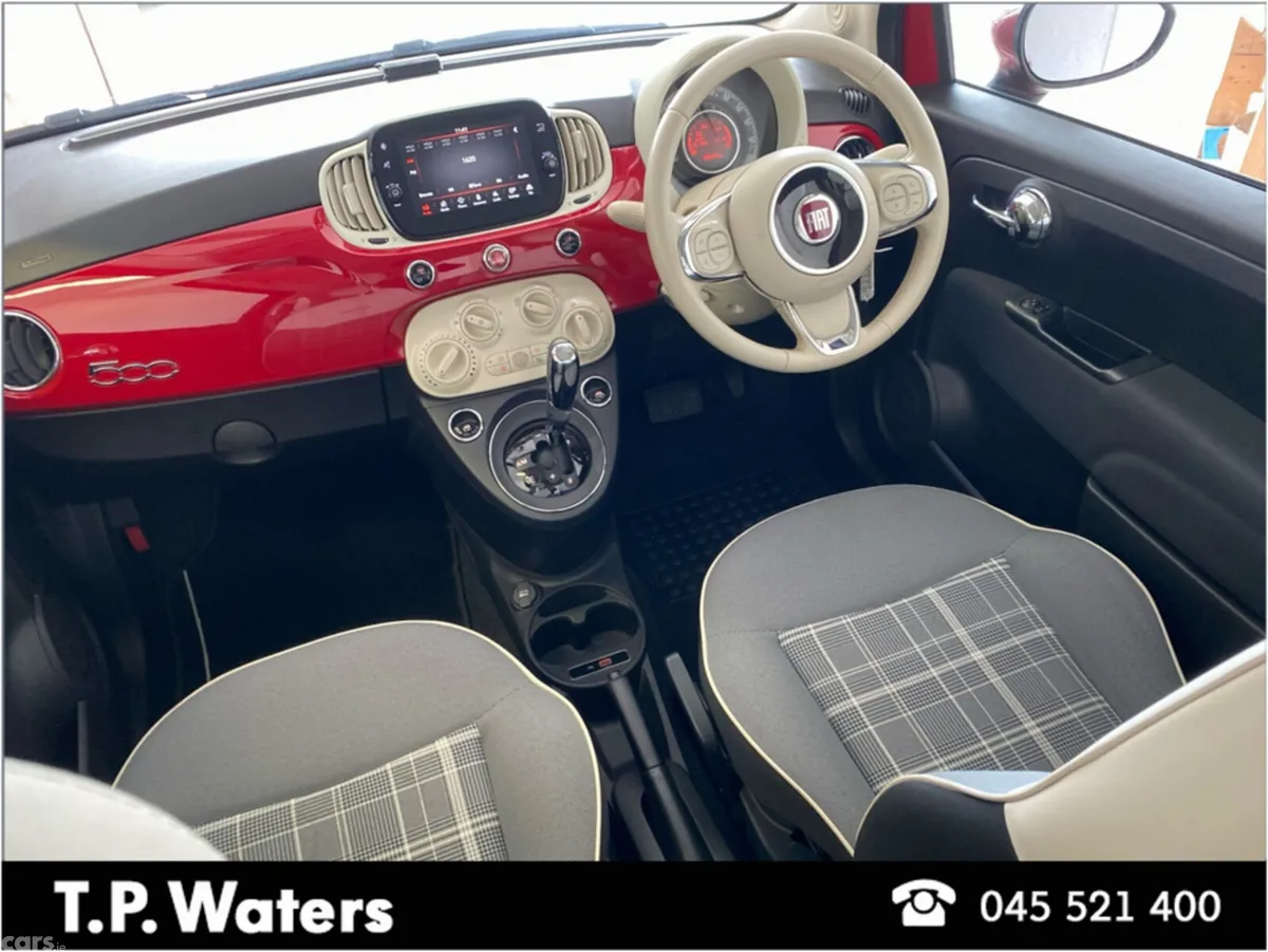 Fiat 500 Hatchback, Petrol, 2019, Red