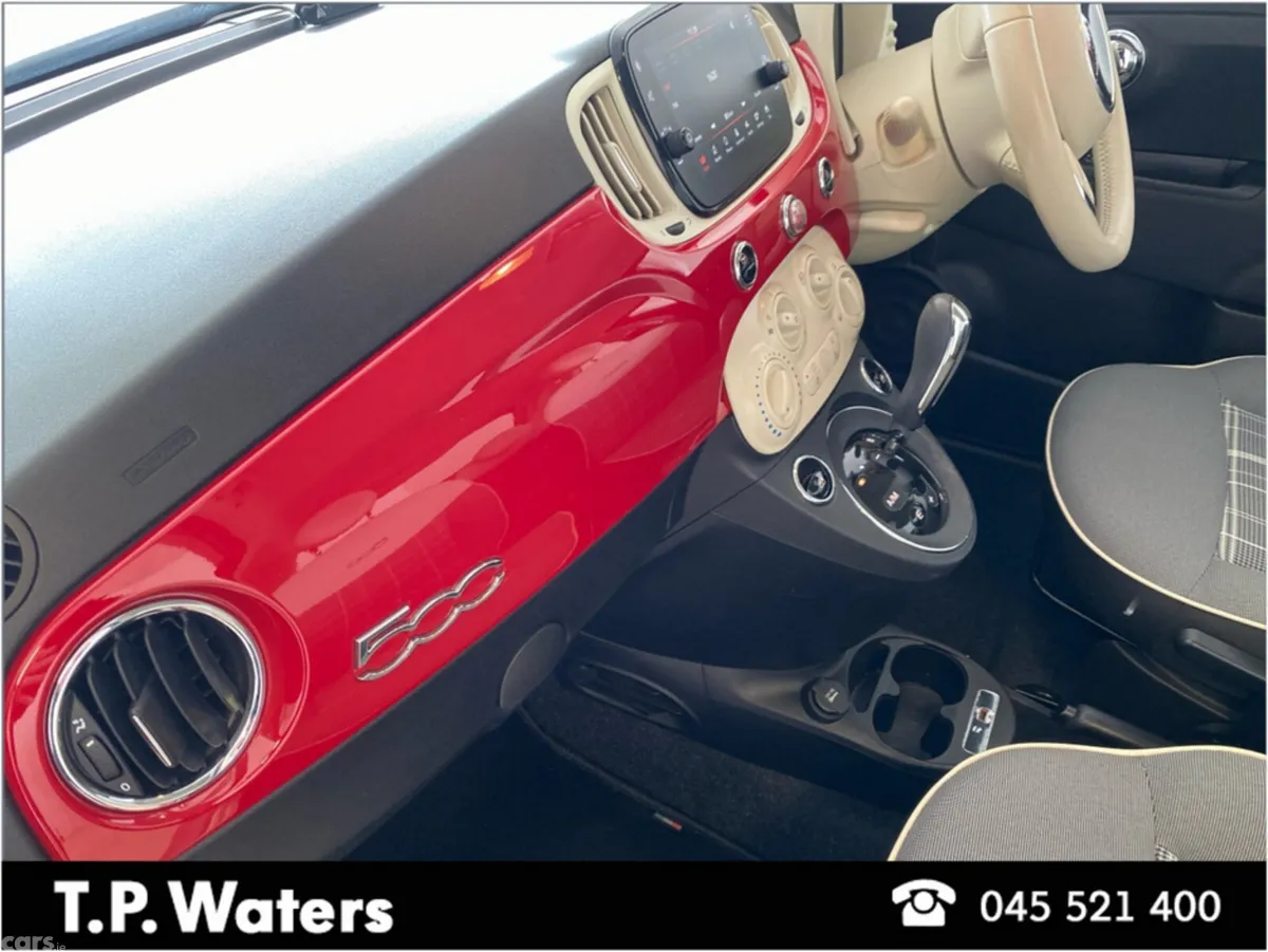 Fiat 500 Hatchback, Petrol, 2019, Red