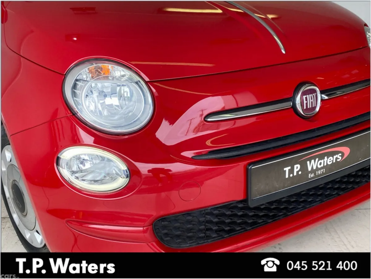 Fiat 500 Hatchback, Petrol, 2019, Red