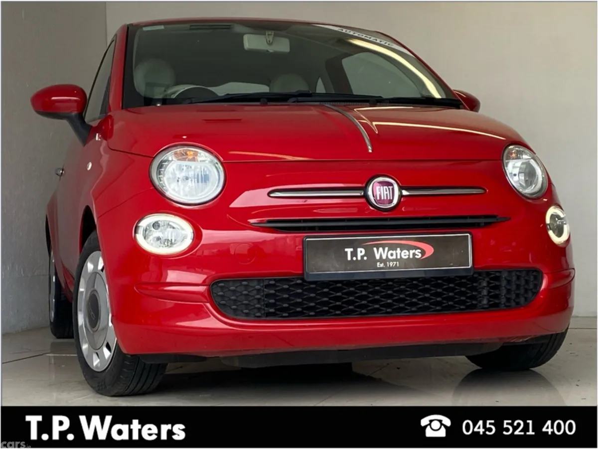 Fiat 500 Hatchback, Petrol, 2019, Red
