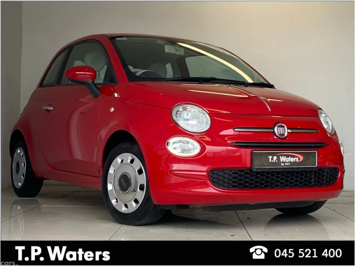 Fiat 500 Hatchback, Petrol, 2019, Red