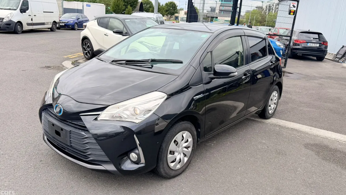 Toyota Vitz Hatchback, Petrol Hybrid, 2019, Black